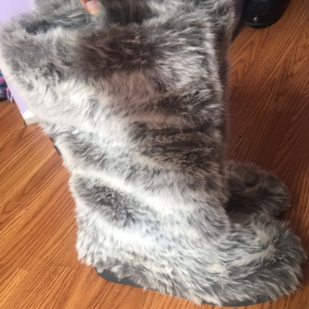 Furry boots